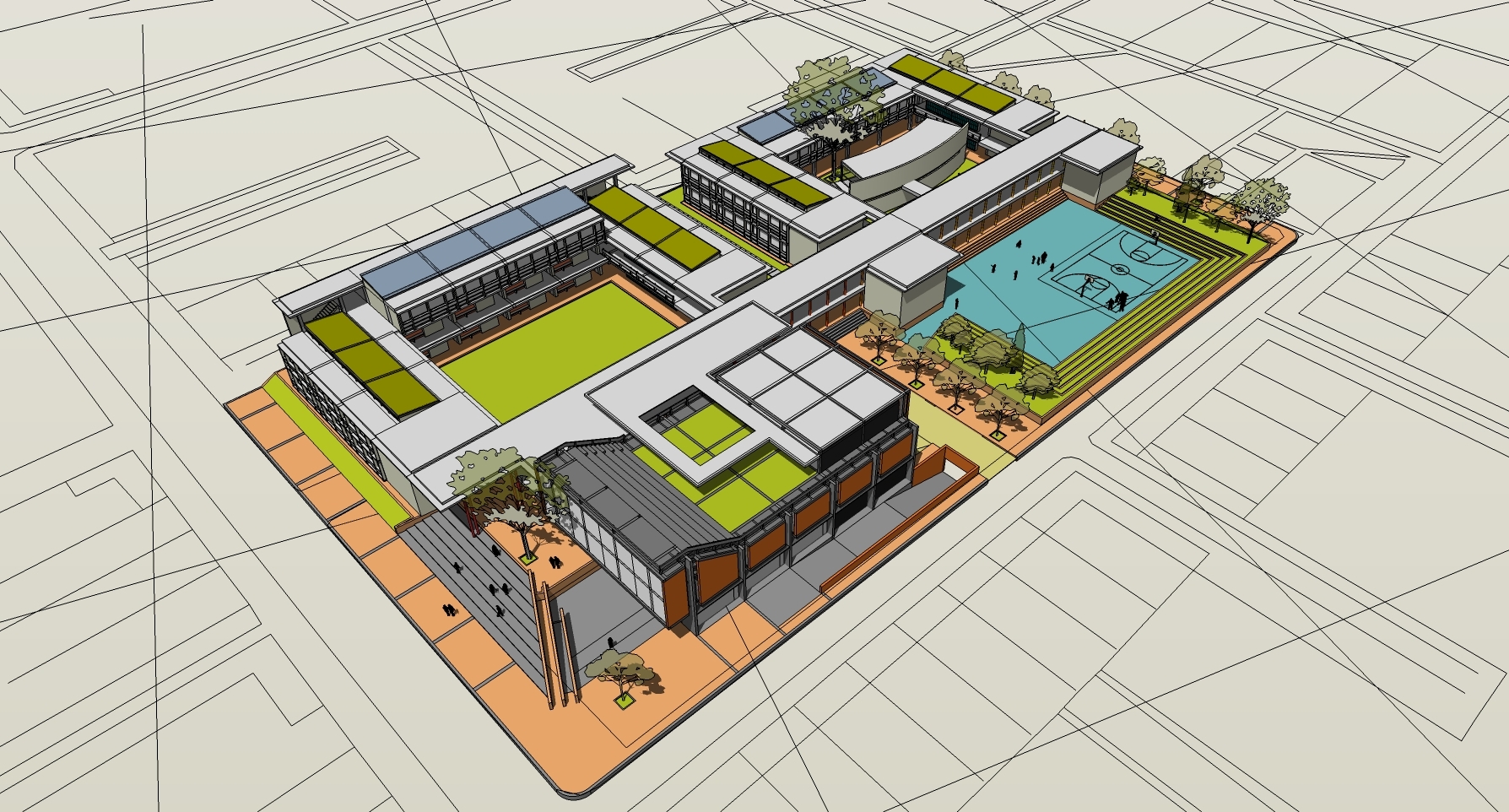 Colegio Alianza Quiroga — patio deportivo
